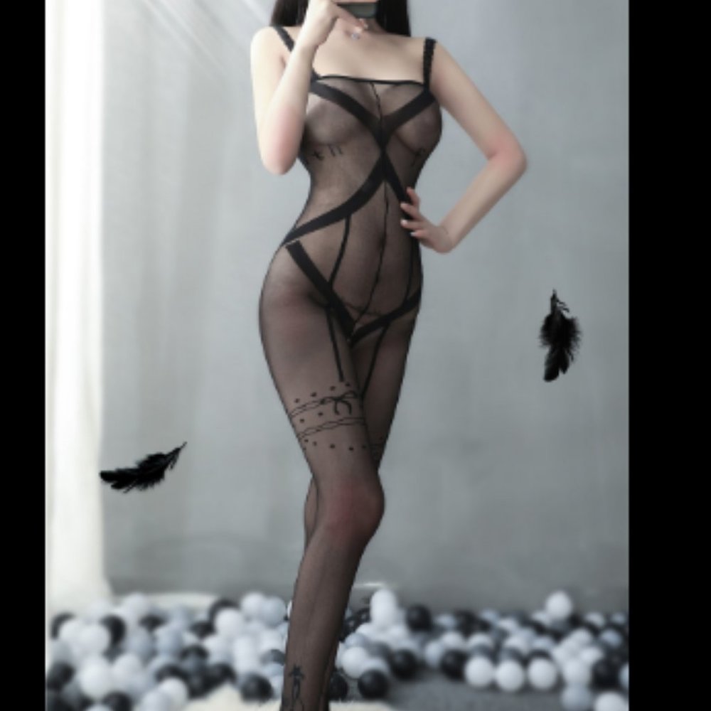 Sexy Lace Tie Three Point Suit Red S-3XL